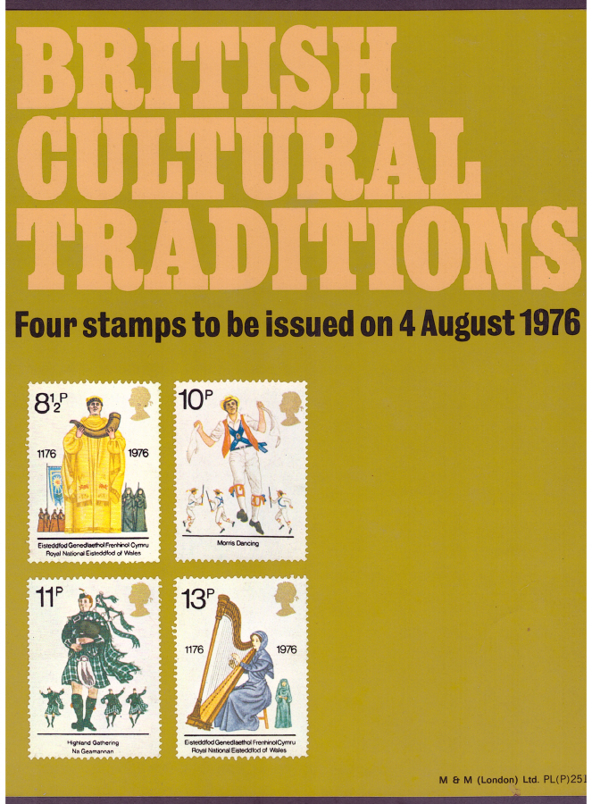 (image for) 1976 Cultural Traditions Post Office A4 poster. PL(P) 2519.